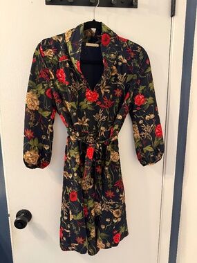 Black and floral dress
